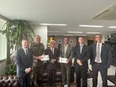 Presidente do TREDF visita Comandante do CMP